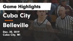 Cuba City  vs Belleville  Game Highlights - Dec. 20, 2019