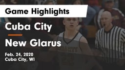 Cuba City  vs New Glarus  Game Highlights - Feb. 24, 2020