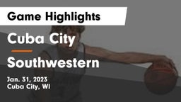 Cuba City  vs Southwestern  Game Highlights - Jan. 31, 2023