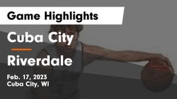 Cuba City  vs Riverdale  Game Highlights - Feb. 17, 2023
