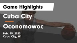Cuba City  vs Oconomowoc  Game Highlights - Feb. 25, 2023
