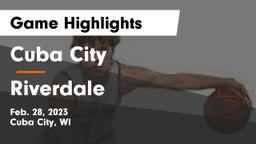 Cuba City  vs Riverdale  Game Highlights - Feb. 28, 2023