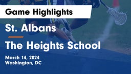 St. Albans  vs The Heights School Game Highlights - March 14, 2024
