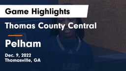Thomas County Central  vs Pelham  Game Highlights - Dec. 9, 2022