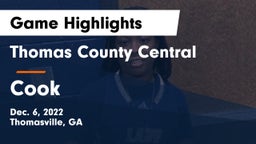 Thomas County Central  vs Cook  Game Highlights - Dec. 6, 2022