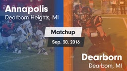 Matchup: Annapolis vs. Dearborn  2016