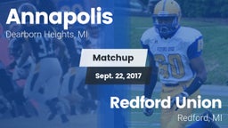 Matchup: Annapolis vs. Redford Union  2017