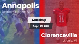 Matchup: Annapolis vs. Clarenceville  2017