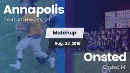 Matchup: Annapolis vs. Onsted  2018