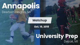 Matchup: Annapolis vs. University Prep  2018