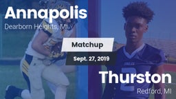 Matchup: Annapolis vs. Thurston  2019
