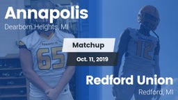 Matchup: Annapolis vs. Redford Union  2019
