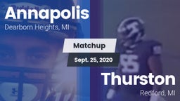 Matchup: Annapolis vs. Thurston  2020
