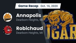 Recap: Annapolis  vs. Robichaud  2020