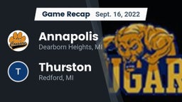 Recap: Annapolis  vs. Thurston  2022