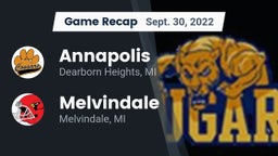 Recap: Annapolis  vs. Melvindale  2022