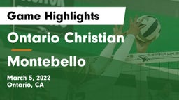 Ontario Christian  vs Montebello Game Highlights - March 5, 2022