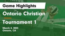 Ontario Christian  vs Tournament 1 Game Highlights - March 4, 2023