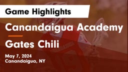 Canandaigua Academy  vs Gates Chili  Game Highlights - May 7, 2024