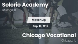 Matchup: Solorio Academy vs. Chicago Vocational  2015