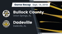 Recap: Bullock County  vs. Dadeville  2018