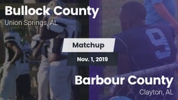 Matchup: Bullock County High vs. Barbour County  2019