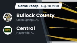 Recap: Bullock County  vs. Central  2020