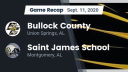 Recap: Bullock County  vs. Saint James School 2020
