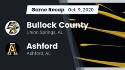 Recap: Bullock County  vs. Ashford  2020