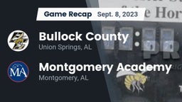 Recap: Bullock County  vs. Montgomery Academy  2023