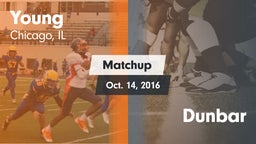 Matchup: Young vs. Dunbar  2016