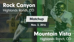 Matchup: Rock Canyon High vs. Mountain Vista  2016