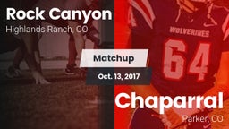 Matchup: Rock Canyon High vs. Chaparral  2017