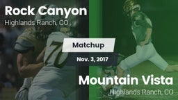 Matchup: Rock Canyon High vs. Mountain Vista  2017