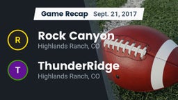 Recap: Rock Canyon  vs. ThunderRidge  2017