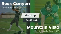 Matchup: Rock Canyon High vs. Mountain Vista  2018