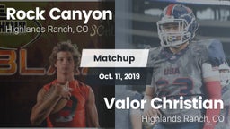 Matchup: Rock Canyon High vs. Valor Christian  2019