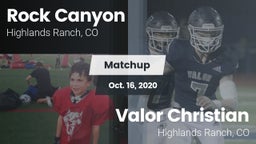 Matchup: Rock Canyon High vs. Valor Christian  2020