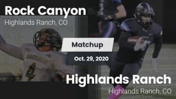 Matchup: Rock Canyon High vs. Highlands Ranch  2020