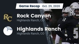 Recap: Rock Canyon  vs. Highlands Ranch  2020