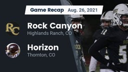 Recap: Rock Canyon  vs. Horizon  2021