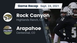 Recap: Rock Canyon  vs. Arapahoe  2021