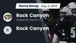 Recap: Rock Canyon  vs. Rock Canyon 2022