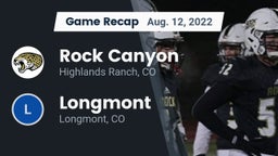 Recap: Rock Canyon  vs. Longmont  2022