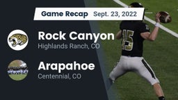 Recap: Rock Canyon  vs. Arapahoe  2022