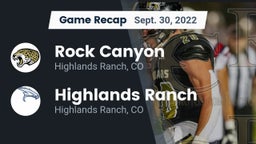 Recap: Rock Canyon  vs. Highlands Ranch  2022
