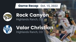 Recap: Rock Canyon  vs. Valor Christian  2022