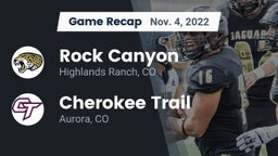 Recap: Rock Canyon  vs. Cherokee Trail  2022