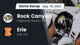 Recap: Rock Canyon  vs. Erie  2023