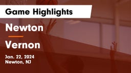 Newton  vs Vernon  Game Highlights - Jan. 22, 2024